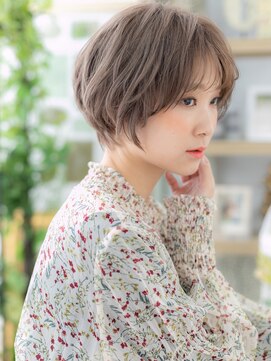 カバーヘア ブリス 大宮西口(COVER HAIR bliss) ミルクティーアッシュショートカットレイヤーc5大宮30代40代!