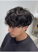シャドウパーマ波巻きスパイラルパーマニュアンスパーマメンズ