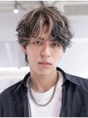 カルマパーマベリーショートダークアッシュニュアンスパーマ