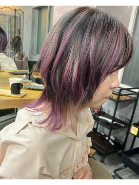 ヘアスタジオニコ(hair studio nico...) ウルフ　バレイヤージュ