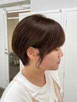サロンドジョー(salon de joe) 【井上】ショートボブマッシュ顔まわりに合わせカット横浜