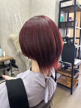 アルレン(Allen) チェリーレッドウルフ【宇都宮/カット/ダブルカラー】