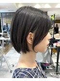 *岩田莉奈*地毛風縮毛矯正美髪髪質改善ショートボブ　新宿