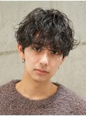 初めてのパーマでも◎韓国風ラフな質感が人気のシャドウパーマ