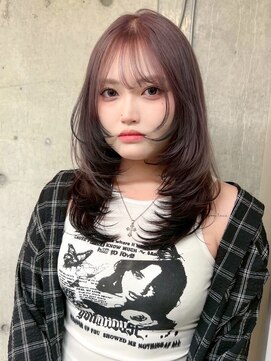 ソル バロール 表参道(SOL .valor) ハイトーンカラーペールピンクシルバーホワイトブロンドレイヤー