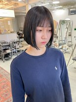 ヘアー アイス カンナ(HAIR ICI Canna)&nbsp;20代30代大人可愛い小顔ショート丸みボブアッシュショート