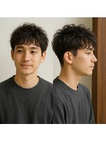 スープレックス ヘアーデザイン(SOUPREX HAIR DESIGN)&nbsp;大人メンズツーブロックくせ毛風パーマ　20代 30代 40代 50代