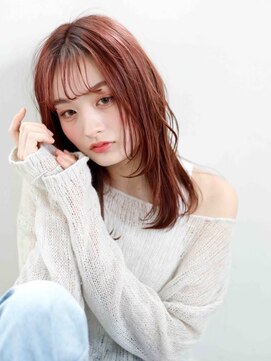 ロッソ ヘアアンドスパ 北千住店(Rosso Hair&SPA) 顔まわりレイヤーセミロング【北千住】