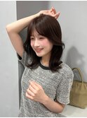 オリーブブラウン/レイヤーカット/透明感カラー/韓国ヘア