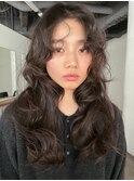 コテ巻き風ドライパーマ