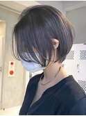 金沢八景ハンサムショートカットレイヤーボブウルフカット韓国