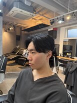 ロエメンズ(LOE men’s)&nbsp;リバースセンターパート/ニュアンスパーマ/ダウンバング