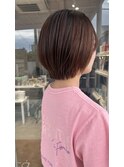 ストレートのレイヤーボブ
