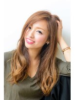 美容室ポケット&nbsp;エクステプルエクステベージュカラーハイトーン