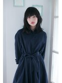 【carin 町田】透明感黒髪グレージュカラー