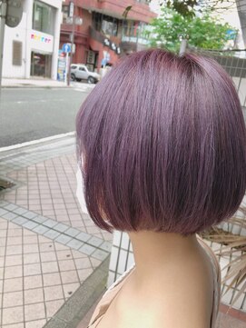 ティアラ 桜木町(TIARA) REAL SALON WORK~ダブルカラーピンクバイオレットby西山