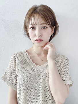 アイティー バイ アルバム 浦和店(IT by ALBUM) 耳掛けショート_クールショートピンクベージュボブルフ_38031