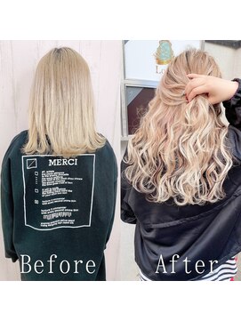 エクステ専門店あるじゃんすー 宇都宮店 ローライト×ホワイトベージュ#シールエクステ#大人巻き#宇都宮