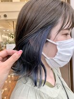 カッツ 元町店(CUT S)&nbsp;インナーカラー　ネモフィラブルー