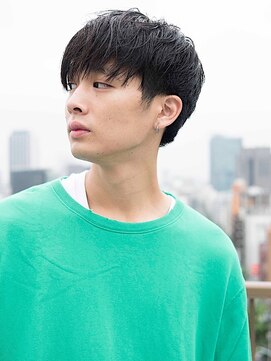 サル 代官山(SAL) 【SAL】ニュアンスパーマ◎前下がりツーブロラフマッシュ