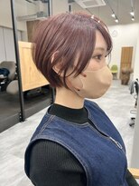 アノネ(anone)&nbsp;ショートボブ×ピンク×髪質改善カラー