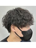 ササ(33) マッシュウルフ波巻きツイストスパイラルパーマ