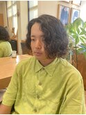 個性的スパイラルパーマ