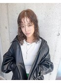 ナチュラルブラウンパーマスタイル高知美容院10代20代