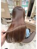 【Ashオリジナル】カット・柔らかな艶髪の髪質改善シルキーストレート ¥17000