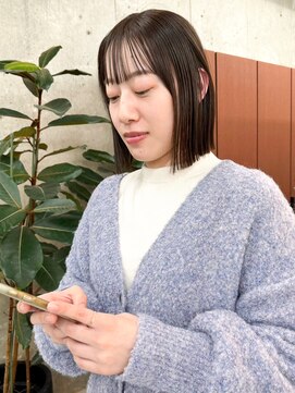 ノエ(noe) 切りっぱなしボブ×透明感カラーY-8