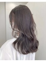 ソヨン 池袋店(SOYON)&nbsp;黒髪/グレーベージュ/レイヤーロング/前髪パーマ/髪質改善