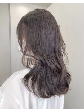 ソヨン 池袋店(SOYON) 黒髪/グレーベージュ/レイヤーロング/前髪パーマ/髪質改善