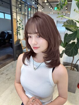 エレノア トーキョー 恵比寿(ELEANOAH TOKYO) ワンカールレイヤーカット×ココアブラウン