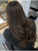 マロンベージュ/イルミナカラー/レイヤーカット/高松
