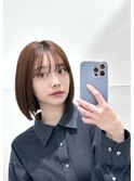 結べる長さのボブ