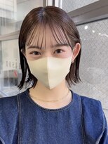 メゾンアクア 表参道(Maison ACQUA)&nbsp;●切りっぱなしボブルフ/黒髪ネビージュ/小顔ワンレン/縮毛矯正