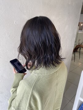 ユッカ エハ 豊中(YUCCA eha) 【 YUCCA 】大人可愛いオリーブグレージュミディアム