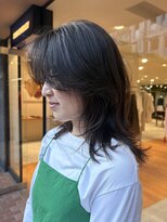 ノラ ヘアーサロン(NORA HAIR SALON) ミディアムウルフレイヤーウルフ顔まわりカット