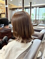 ラベンダーカラーナチュラルレイヤースタイル♪