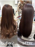 美髪艶感20代30代40代◎うる艶髪ラベンダーベージュロング/用賀