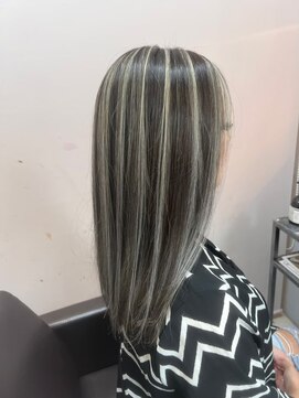 オズ 郡山駅前店(OZ) ミニウルフチェリーブラウンホワイトグレージュフェザーパーマ