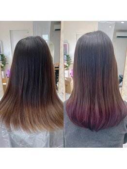 【白髪を隠す。から活かすカラーへ】白髪染めではできなかった明るさや色味、デザインをご提案いたします◎