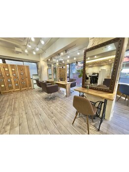 《似合わせカット+オーガニックカラー+縮毛矯正\16500》落ち着いた上質空間で心も身体もリラックス♪