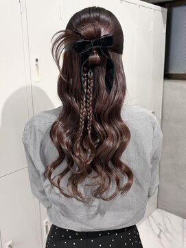 スウィープ 平尾(sweep) お呼ばれハーフアップヘア