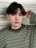 ジーナ 天神(Zina)&nbsp;センターパート/カルマパーマ【メンズサロンZina天神】