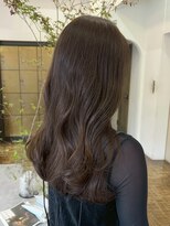ヘアーアイスカルテット(HAIR ICI QUARTET)&nbsp;透明感◎ブリーチなしショコラグレージュ×ウェーブ巻き髪