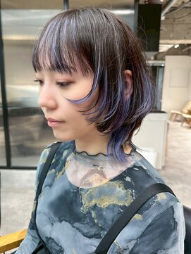 シオン(shion) 顔周りレイヤーおくれ毛ブリーチミディアム_ba579931