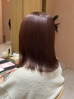 トリコ アヴェダ ららテラス北綾瀬(tricot AVEDA)&nbsp;ローズブラウン/ピンクブラウン/春カラー/外ハネボブ/北綾瀬