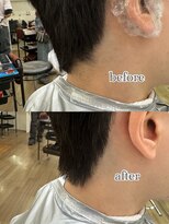 オーシャントーキョー 大阪(OCEAN TOKYO)&nbsp;ワックスなしツーブロックメンズセンターパートニュアンスパーマ