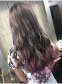 ラベンダーグレージュグラデーション_▼